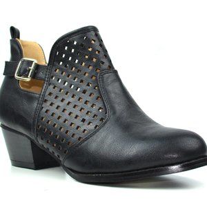 Chase + Chloe Shoes - NEW Women's Buckle and Diamond Women's Ankle Boots Chase + Chloe Shoes - NEW Women's Buckle and Diamond Women's Ankle Boots